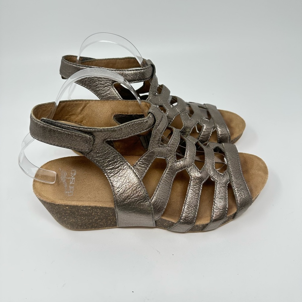 Dansko Selina Gladiator Sandals Metallic Leather Women's 41 - Picture 2 of 16